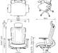 Эргономичное кресло Falto Promax PMX11KALM-AL/BK-BK Ткань черная/Черная сетка 680x640x360