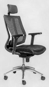 Эргономичное кресло Falto Promax PMX11KALM-AL/GY-GY Серая ткань/сетка 680x640x360