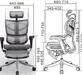 Ортопедическое компьютерное кресло Expert Fly c подставкой для ног RFYM01-G-GY Серая сетка 720x630x650