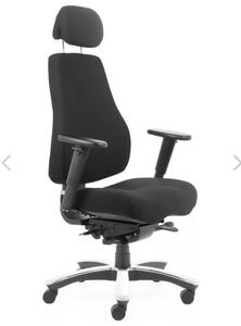 Ортопедическое кресло DISPATCHER ORTO 02104H-Fig-60999-BK Ткань черная Fighter 60999 Black 940x430x640