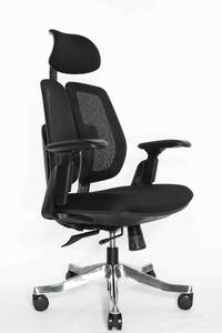 Ортопедическое кресло BIONIC A92-MESH-BK-BK Сетка A92/Ткань черная A92-2 680x490x630