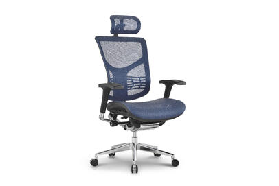 Эргономичное кресло серии Expert Star HSTM01-BLUE-BK Синяя сетка 860x555x660