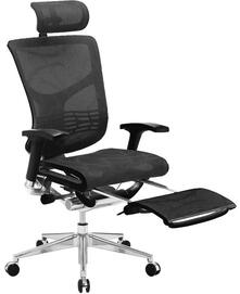 Эргономичное кресло Expert Star с подставкой для ног RSTM01-BK Сетка черная 720x650x630