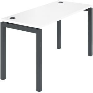 Офисная мебель Арго-М Стол на металлокаркасе АМ-003.60 Серый/Белый 1400x600x760