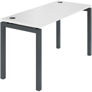 Офисная мебель Арго-М Стол на металлокаркасе АМ-003.60 Тайга/Белый 1400x600x760