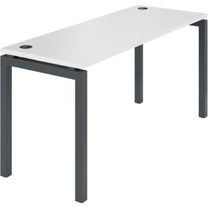 Офисная мебель Арго-М Стол на металлокаркасе АМ-004.60 Тайга/Белый 1600x600x760