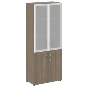Кабинет руководителя Yalta Шкаф высокий широкий LT.ST-1.2 R Снежная Патина 800х450х1990