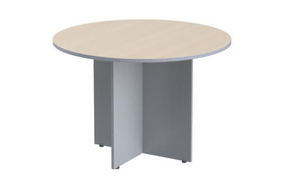 Офисная мебель Имаго Стол переговорный ПРГ-1 Клен/Металлик 1100х1100х755