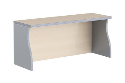 Офисная мебель Имаго Надставка на стол НС-1 Клен/Металлик 900х300х400