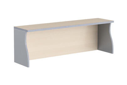 Офисная мебель Имаго Надставка на стол НС-2 Клен/Металлик 1200х300х400