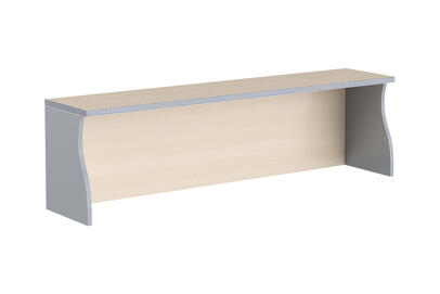 Офисная мебель Имаго Надставка на стол НС-3 Клен/Металлик 1400х300х400