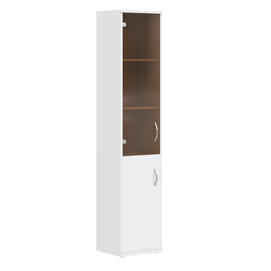Офисная мебель Имаго Шкаф колонка комбинированная СУ-1.2(L) Белый 403х365х1975
