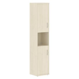Офисная мебель Имаго Шкаф колонка с комплектом глухих малых дверей СУ-1.5(L) Клен 403х365х1975