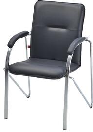 Конференц-кресло Самба (мягк. подлокотник) Экокожа Dollaro 350 черная 690x630x950