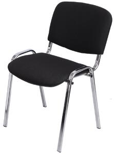 Офисный стул ИЗО хром Ткань ТК-2 (т. серая) 530x760x815