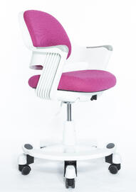 Детское кресло SYNIF ROBO White SY-1101-PK Спинка/сидение розовое/каркас белый