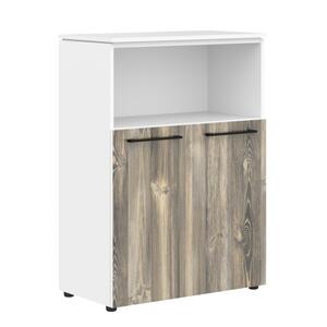 Кабинет руководителя Morris Trend Шкаф с глухими малыми дверьми MMC 85.3 Кария Пальмира/Антрацит 854х423х1188