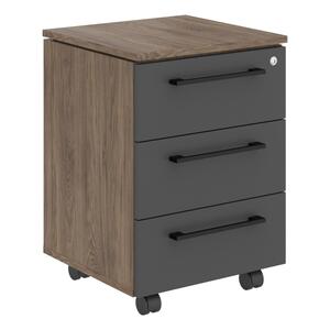 Кабинет руководителя Morris Тумба мобильная MMC-3D.A Дуб Базель/Венге Магия 465х450х652