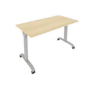 Офисная мебель Мобайл Систем Стол складной мобильный СМ-4 Белый/Тёмно-серый металл 1300х650х757 (115897)