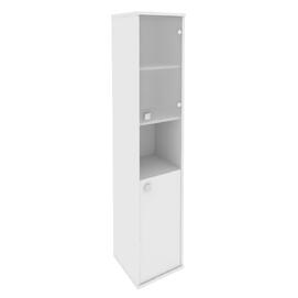 Офисная мебель Style Шкаф высокий узкий правый Л.СУ-1.4 (R) Белый 412х410х1980