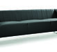 Диван трехместный Chairman ВЕНТА Экокожа Euroline 9100 (Черная) 2030х750х780