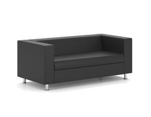 Кресло мягкое Chairman АЛЕКТО Экокожа Euroline 9100 (Черная) 890х850х700