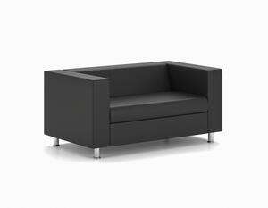 Кресло мягкое Chairman АЛЕКТО Экокожа Euroline 9100 (Черная) 890х850х700