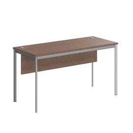Офисная мебель Имаго-С Стол прямой с фронтальной панелью СП-3.1SD Ясень Шимо/Алюминий 1400х600х755