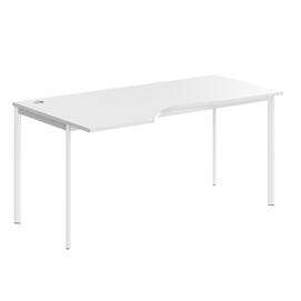 Офисная мебель Имаго-С Стол эргономичный левый СА-1S(L)  Белый/Белый 1600х900х755