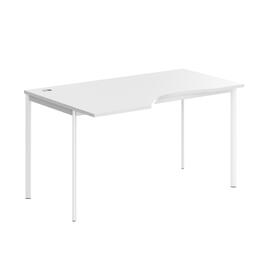 Офисная мебель Имаго-С Стол эргономичный левый СА-2S(L)  Белый/Белый 1400х900х755