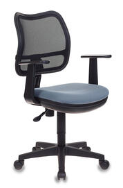 Офисное кресло Бюрократ CH-797AXSN Сидение ткань 26-25 серая/спинка сетка TW-01 черная