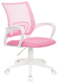 Офисное кресло Бюрократ CH-W695NLT Сидение ткань TW-06A розовая/спинка сетка TW-13A розовая