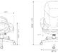 Кресло руководителя Бюрократ CH-868N Ткань Fabric серая Alfa 44