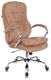 Кресло руководителя Бюрократ T-9950 SL Ткань Fabric светло-коричневый Velvet 90
