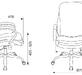 Кресло руководителя Бюрократ T-9950 SL Ткань Fabric серая Alfa 44