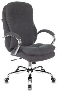 Кресло руководителя Бюрократ T-9950 SL Ткань Fabric серая Alfa 44