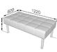 Банкетка БИЗНЕС Bu-p2 Экокожа Ecotex 3001 (черная) 1220х620х450