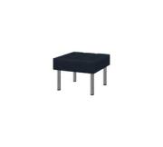 Пуф БИЗНЕС Bu-p1 Экокожа Ecotex 3001 (черная) 620х620х450