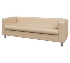 Диван трехместный АЛЕКТО ALE3 Экокожа Ecotex 3028 (бежевая) 1760х830х700