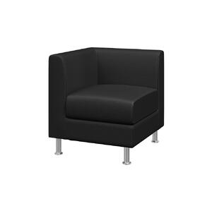 Модуль двухместный ДОМИНО Dm2 Экокожа Ecotex 3001 (черная) 1000х620х710