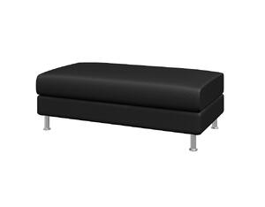 Модуль двухместный ДОМИНО Dm2 Экокожа Ecotex 3001 (черная) 1000х620х710