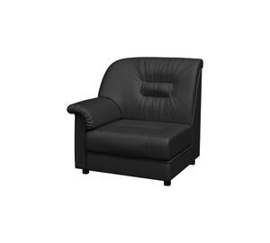 Кресло мягкое раскладное ПРЕМЬЕР P1-r Экокожа Ecotex 3001 (черная) 1200х900х900