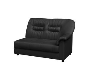 Кресло мягкое раскладное ПРЕМЬЕР P1-r Экокожа Ecotex 3001 (черная) 1200х900х900