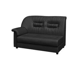 Кресло мягкое раскладное ПРЕМЬЕР P1-r Экокожа Ecotex 3001 (черная) 1200х900х900