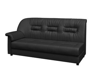 Кресло мягкое раскладное ПРЕМЬЕР P1-r Экокожа Ecotex 3001 (черная) 1200х900х900