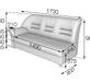 Модуль трехместный правый ПРЕМЬЕР P3R Экокожа Ecotex 3001 (черная) 1730х900х900