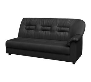Кресло мягкое раскладное ПРЕМЬЕР P1-r Экокожа Ecotex 3001 (черная) 1200х900х900