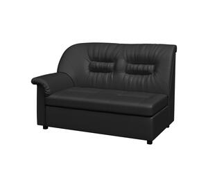 Кресло мягкое раскладное ПРЕМЬЕР P1-r Экокожа Ecotex 3001 (черная) 1200х900х900