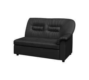 Кресло мягкое раскладное ПРЕМЬЕР P1-r Экокожа Ecotex 3001 (черная) 1200х900х900