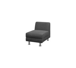 Кресло мягкое Эволюшн EVO1-2 Экокожа Ecotex 3001 (черная) 930х730х620